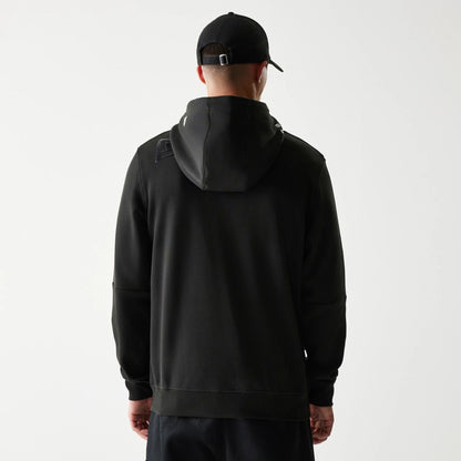 The Male model is wearing Las Vegas Raiders NFL 3RD Down Black Pullover Hoodie 2