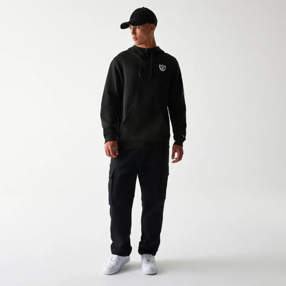 The Male model is wearing Las Vegas Raiders NFL 3RD Down Black Pullover Hoodie 8