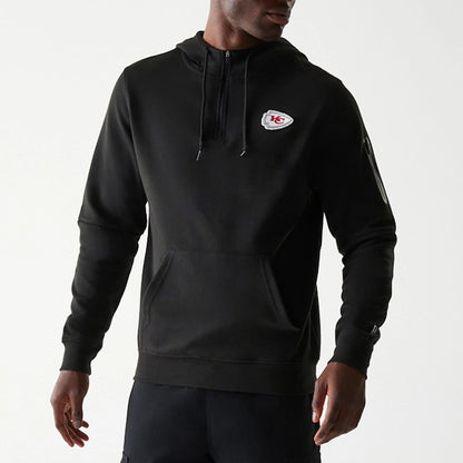 The Male model is wearing Kansas City Chiefs NFL 3RD Down Black Pullover Hoodie 6