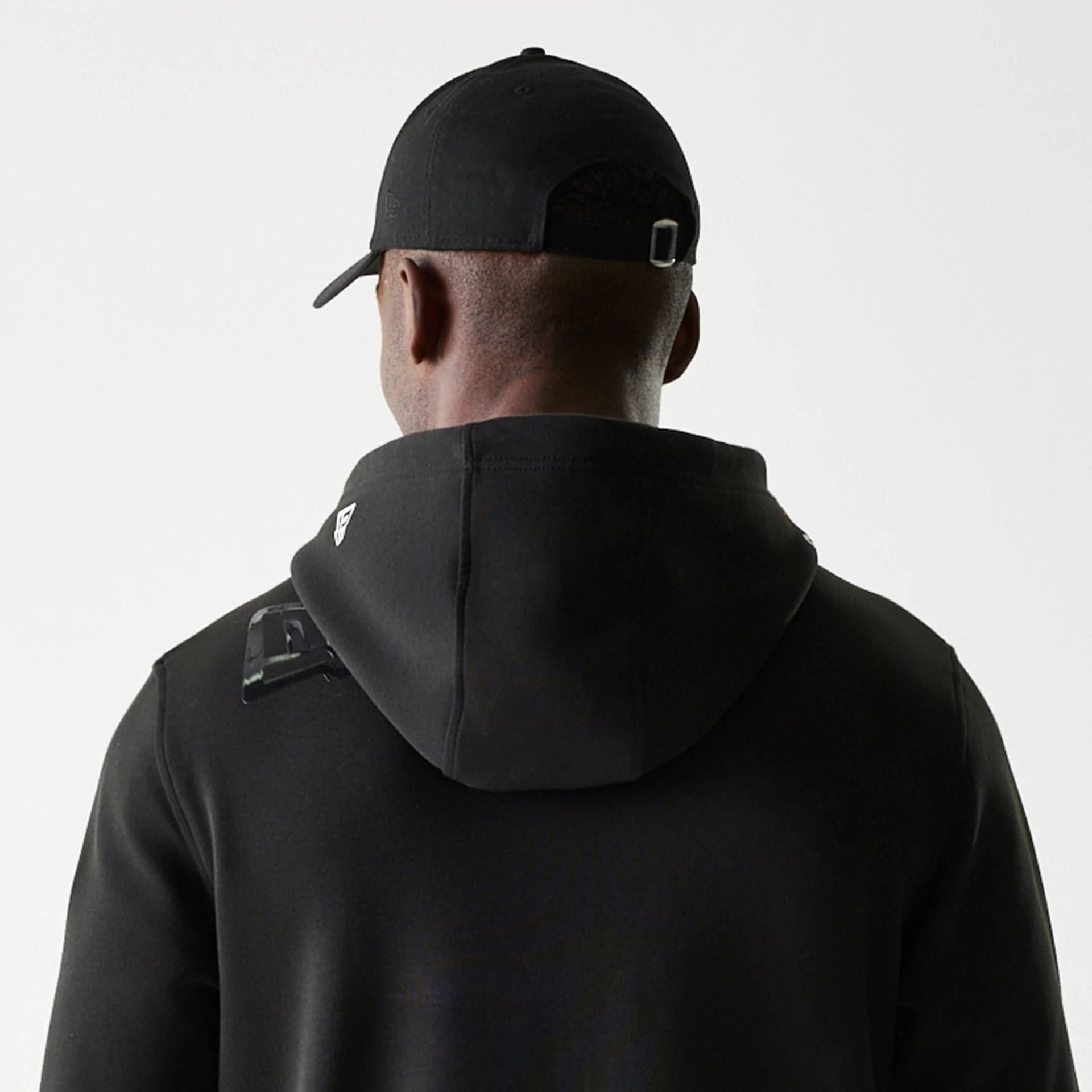 The Male model is wearing Kansas City Chiefs NFL 3RD Down Black Pullover Hoodie 7