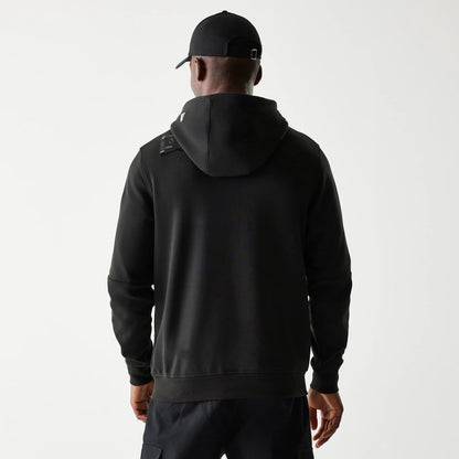 The Male model is wearing Kansas City Chiefs NFL 3RD Down Black Pullover Hoodie 2