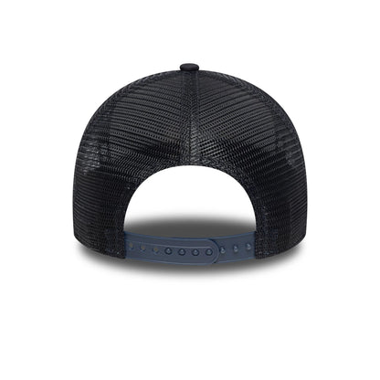 This is a Paris Saint-Germain Tonal Navy 9FORTY A-Frame Trucker Adjustable Cap 4