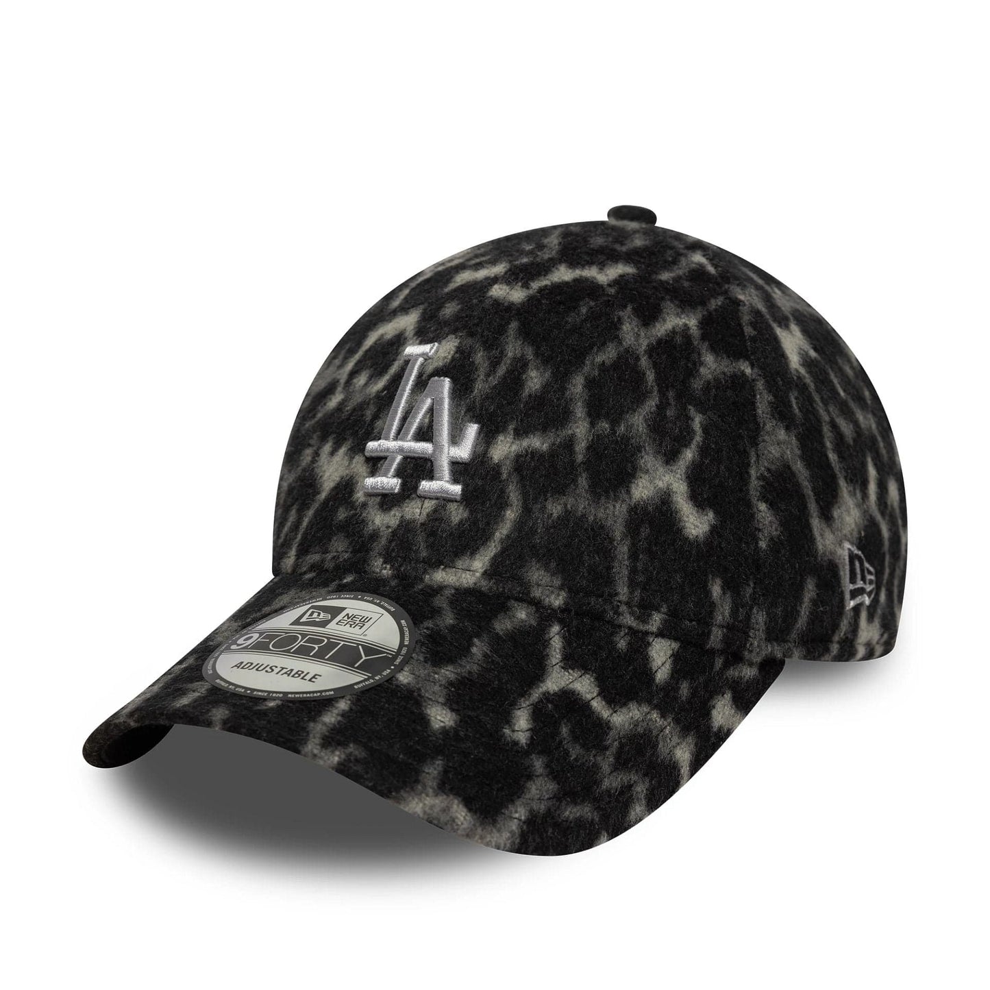 This is a LA Dodgers MLB Cosy Leopard Grey 9FORTY Adjustable Cap 1