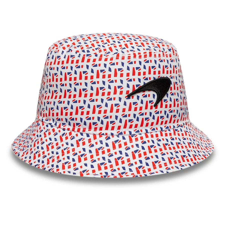 This is a McLaren Racing Lando Norris Silverstone Race Special White Bucket Hat 3