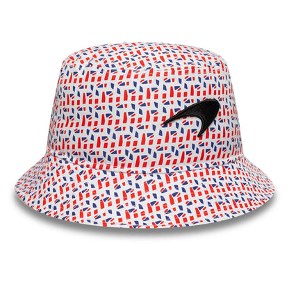 This is a McLaren Racing Lando Norris Silverstone Race Special White Bucket Hat 3