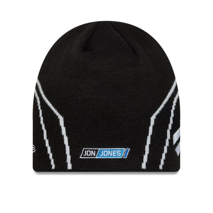 This is a UFC Ultimate Fighting Jones Black Skull Knit Beanie Hat 2