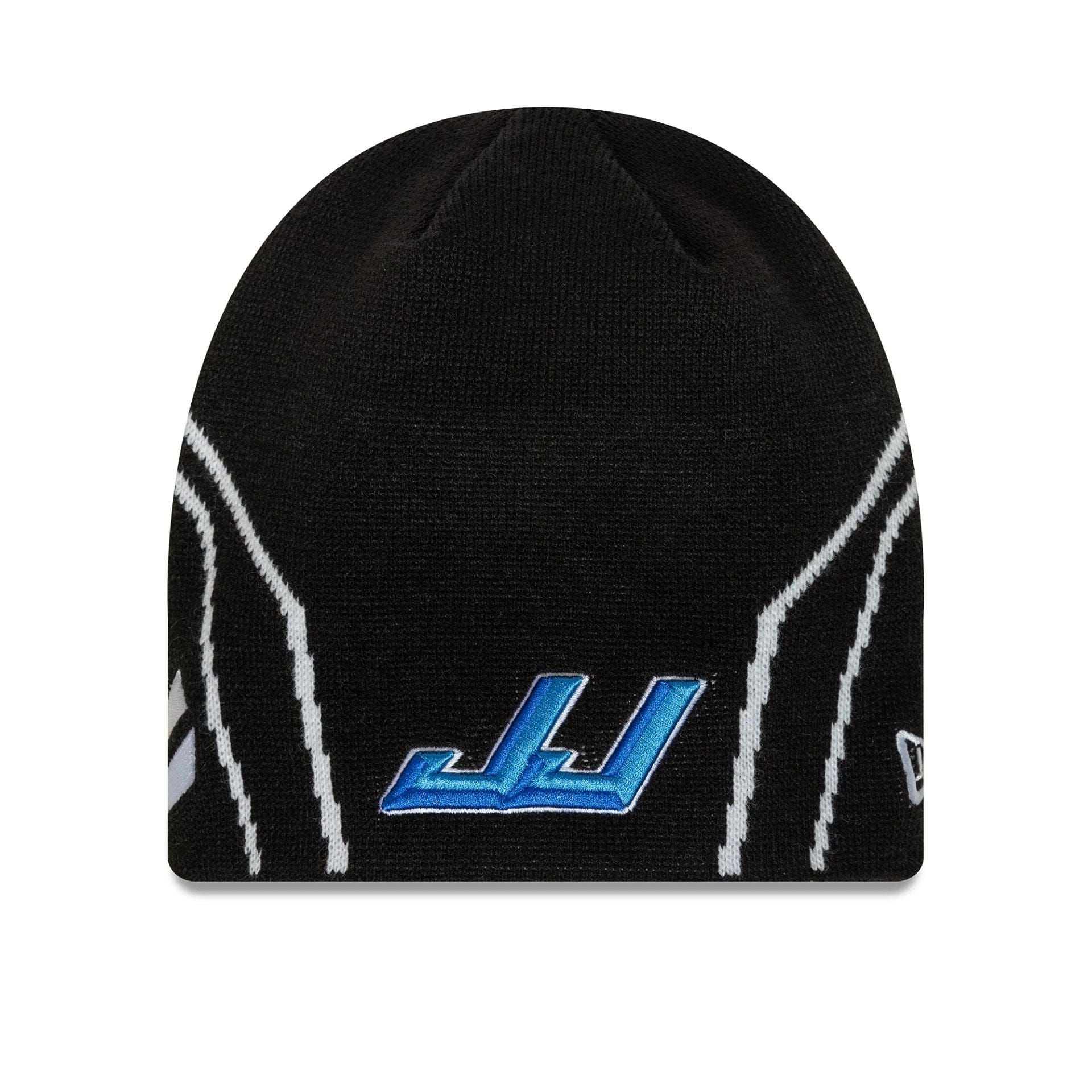 This is a UFC Ultimate Fighting Jones Black Skull Knit Beanie Hat 1