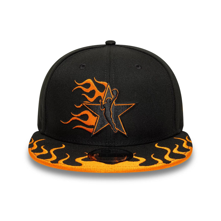 This is a WNBA 2025 All Star Game Logo Black 9FIFTY Snapback Adjustable Cap 3