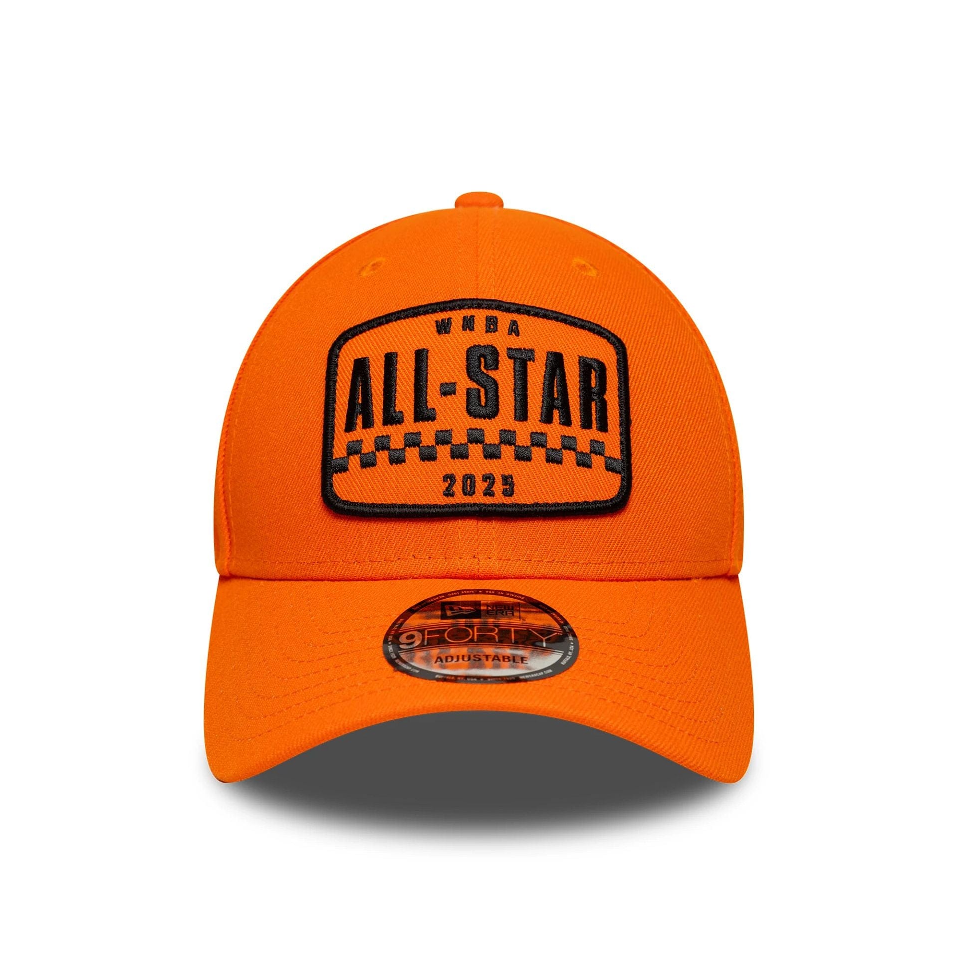 This is a WNBA 2025 All Star Game Patch Orange 9FORTY M-Crown Adjustable Cap 3