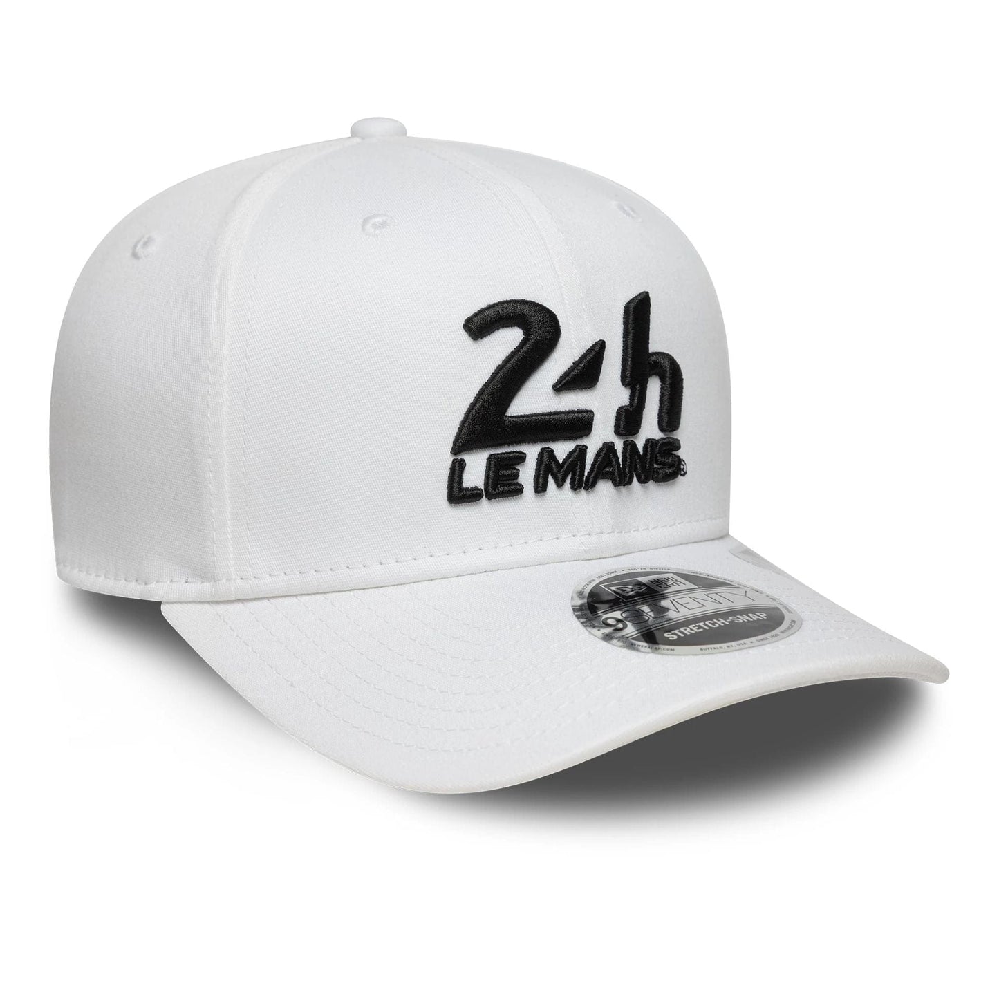 This is a 24HR Le Mans Core White 9SEVENTY Stretch Snap Adjustable Cap 3