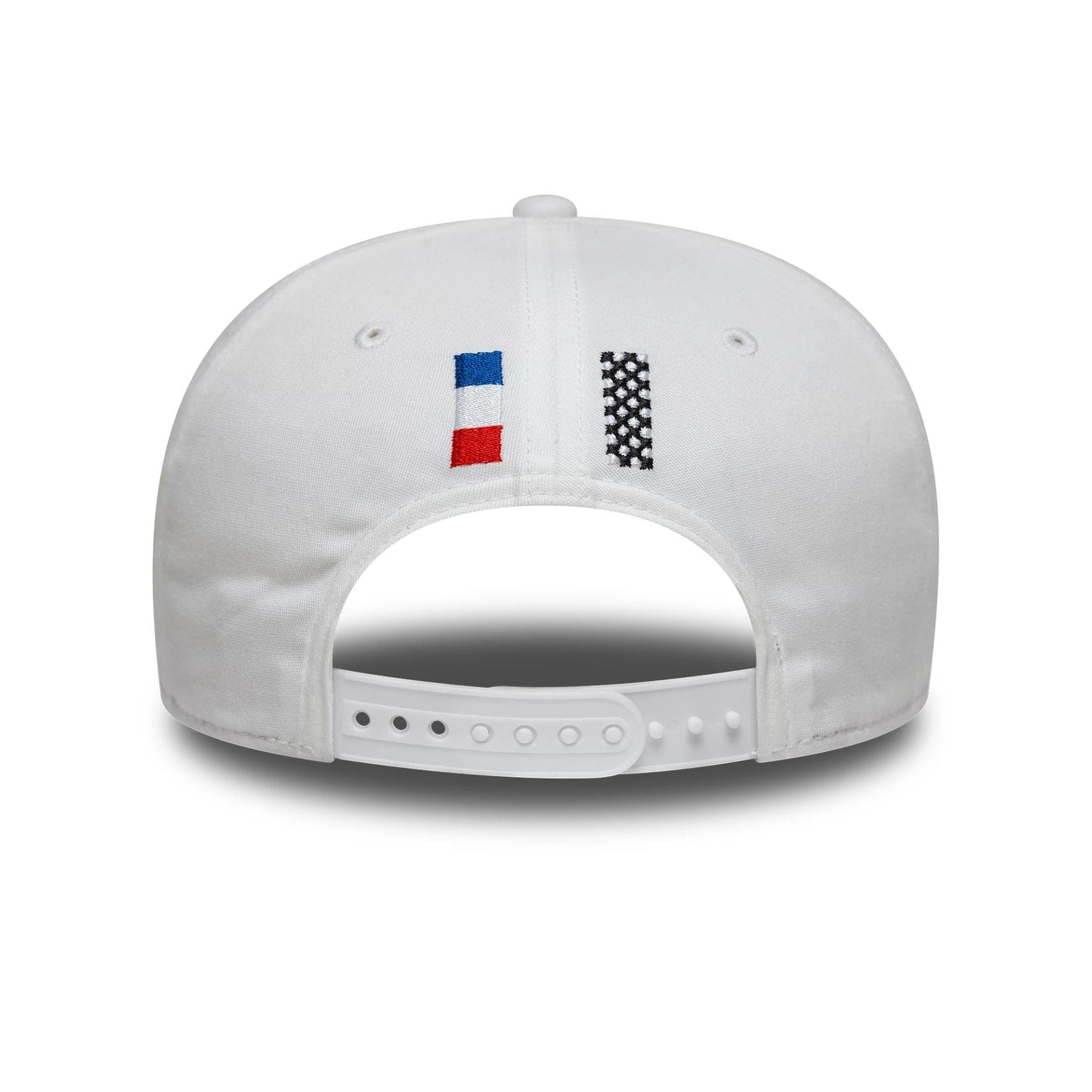 Pictured is this 24HR Le Mans Core White 9SEVENTY Stretch Snap Adjustable Cap 4
