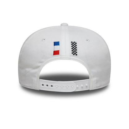 Pictured is this 24HR Le Mans Core White 9SEVENTY Stretch Snap Adjustable Cap 4