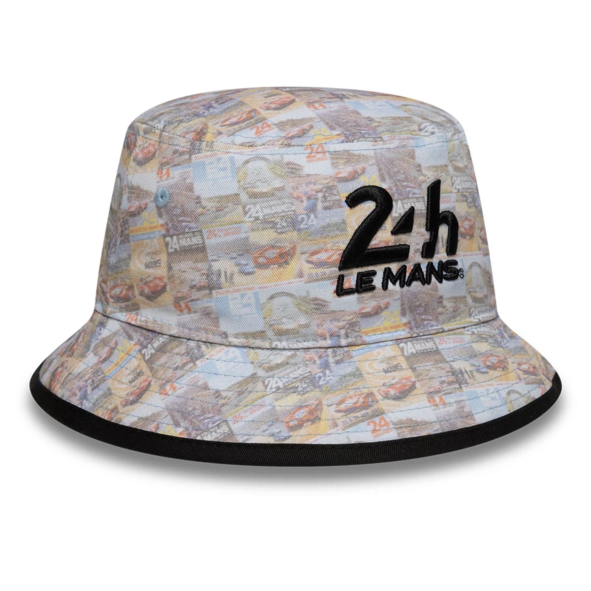 This is a 24HR Le Mans All Over Print Black Bucket Hat 3