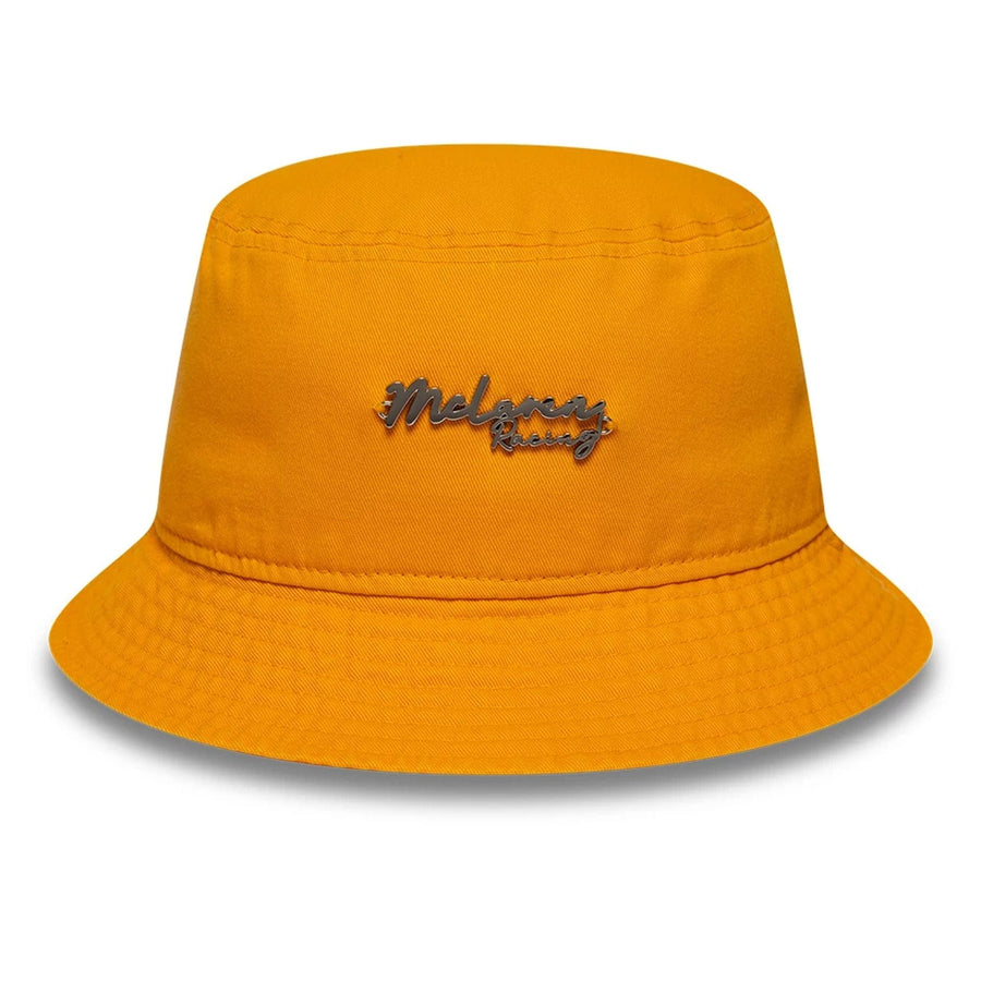 This is a McLaren x Reiss Leisure Orange Bucket Hat 2