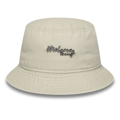 This is a McLaren x Reiss Leisure Cream Bucket Hat 2