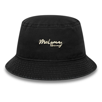 This is a McLaren x Reiss Leisure Black Bucket Hat 2