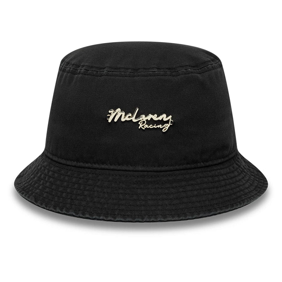 This is a McLaren x Reiss Leisure Black Bucket Hat 2