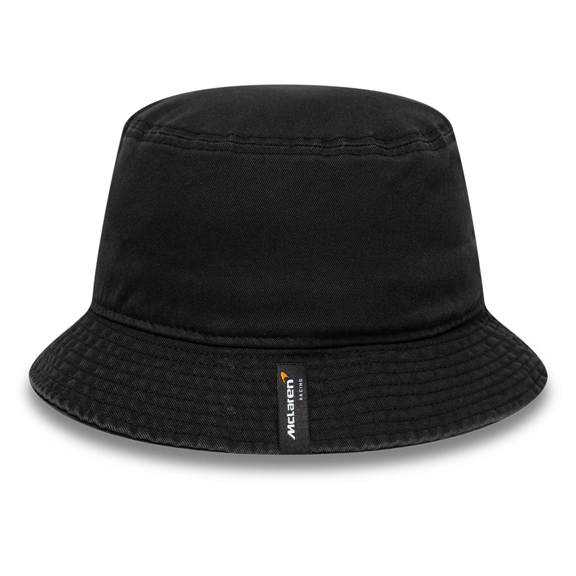 This is a McLaren x Reiss Leisure Black Bucket Hat 4