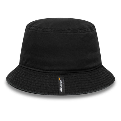 This is a McLaren x Reiss Leisure Black Bucket Hat 4
