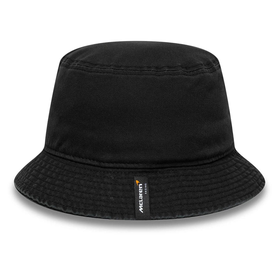 This is a McLaren x Reiss Leisure Black Bucket Hat 4