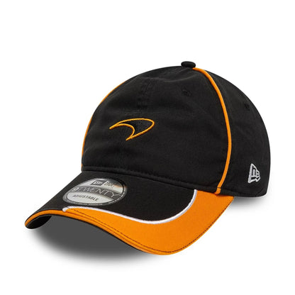 This is a McLaren x Reiss Washed Black 9TWENTY Adjustable Cap 1