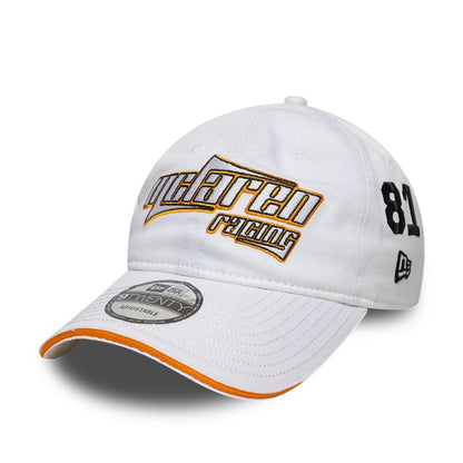 This is a McLaren Racing Heritage White 9TWENTY Adjustable Cap 1