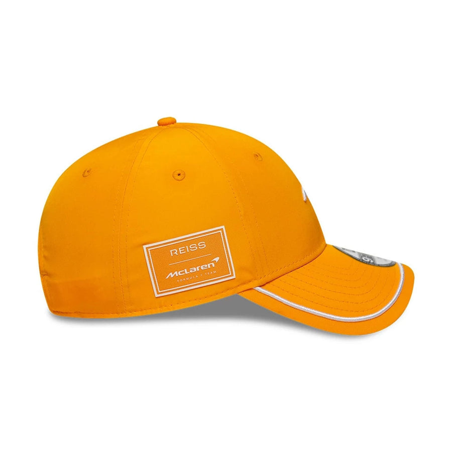 This is a McLaren x Reiss Seasonal Orange 9FORTY Adjustable Cap 4