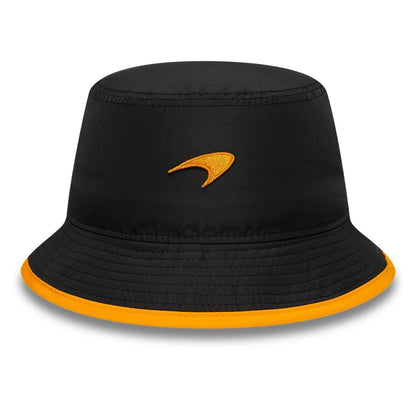 This is a McLaren x Reiss Seasonal Black Bucket Hat 3