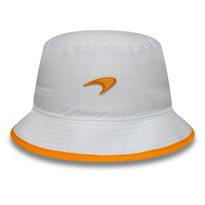 This is a McLaren x Reiss Seasonal White Bucket Hat 3