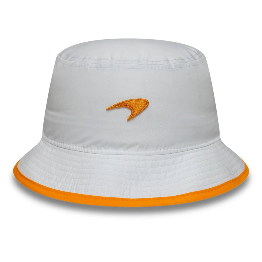 This is a McLaren x Reiss Seasonal White Bucket Hat 3