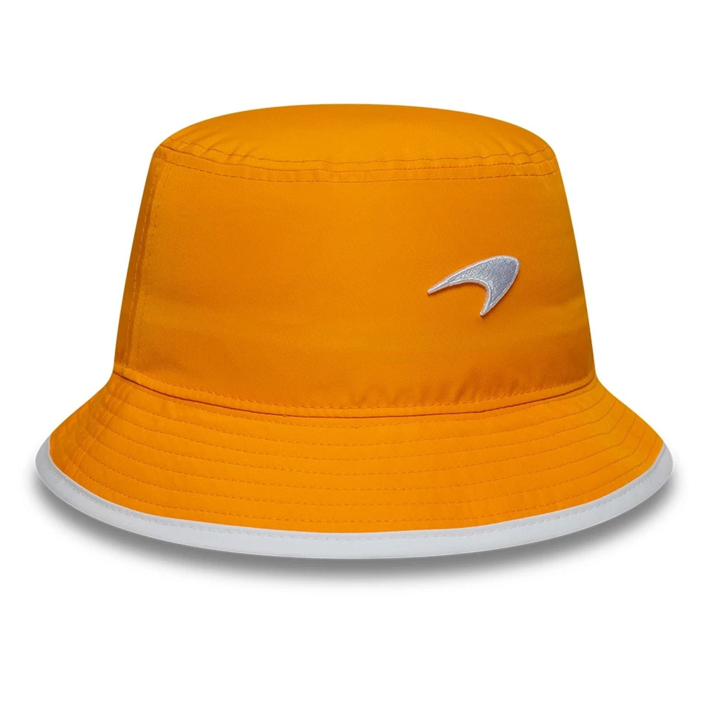 This is a McLaren x Reiss Seasonal Orange Bucket Hat 4