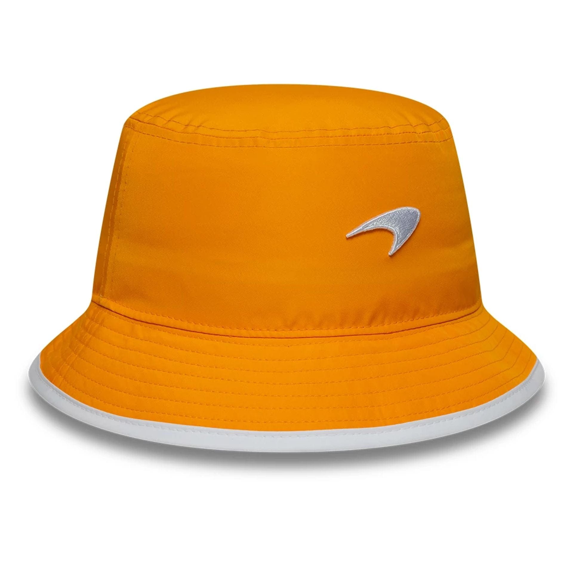 This is a McLaren x Reiss Seasonal Orange Bucket Hat 4