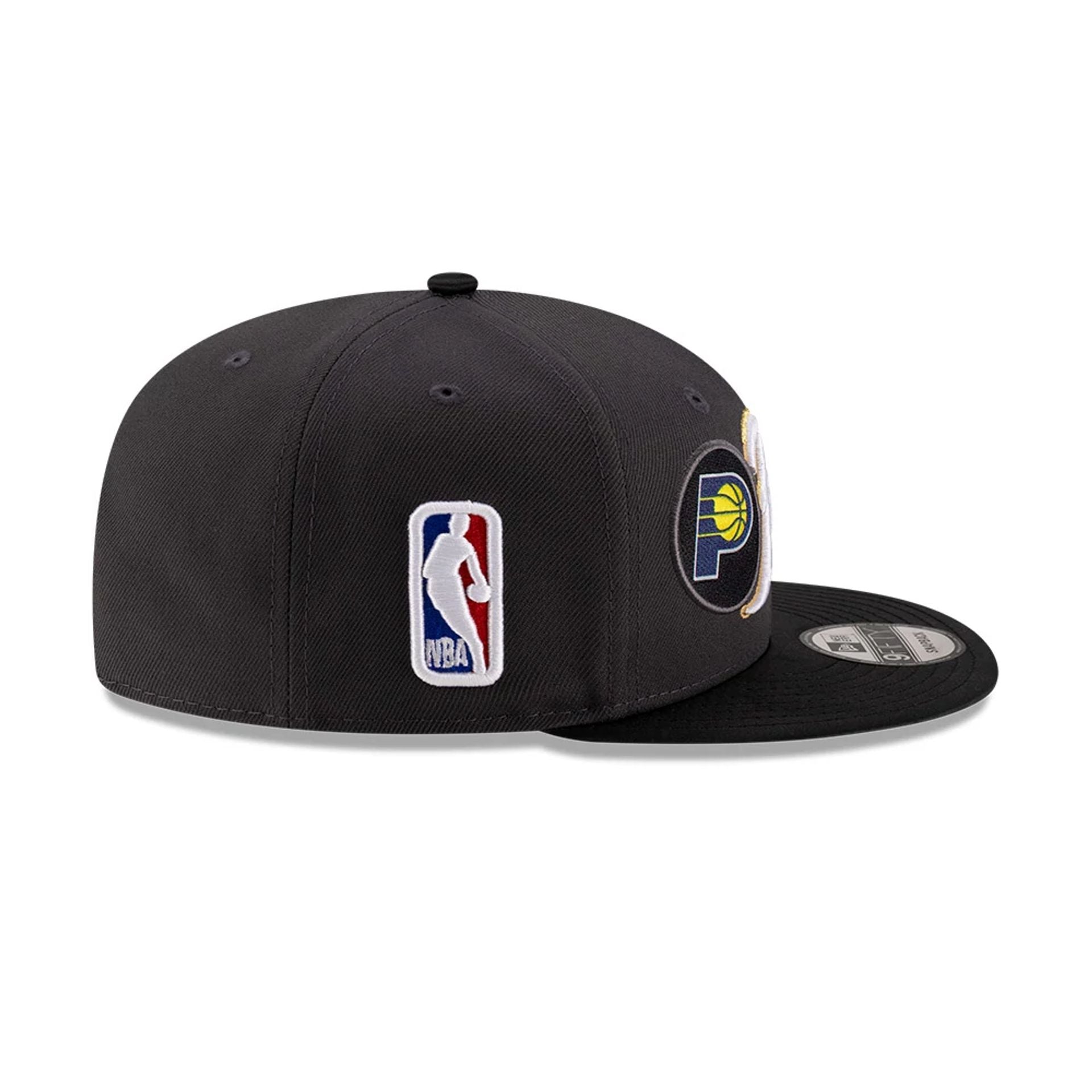 This is a NBA Conference Finals 2025 Indiana Pacers Dark Grey 9FIFTY Snapback Cap 5