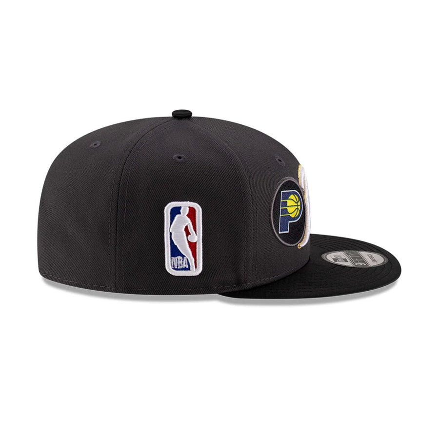 This is a NBA Conference Finals 2025 Indiana Pacers Dark Grey 9FIFTY Snapback Cap 5