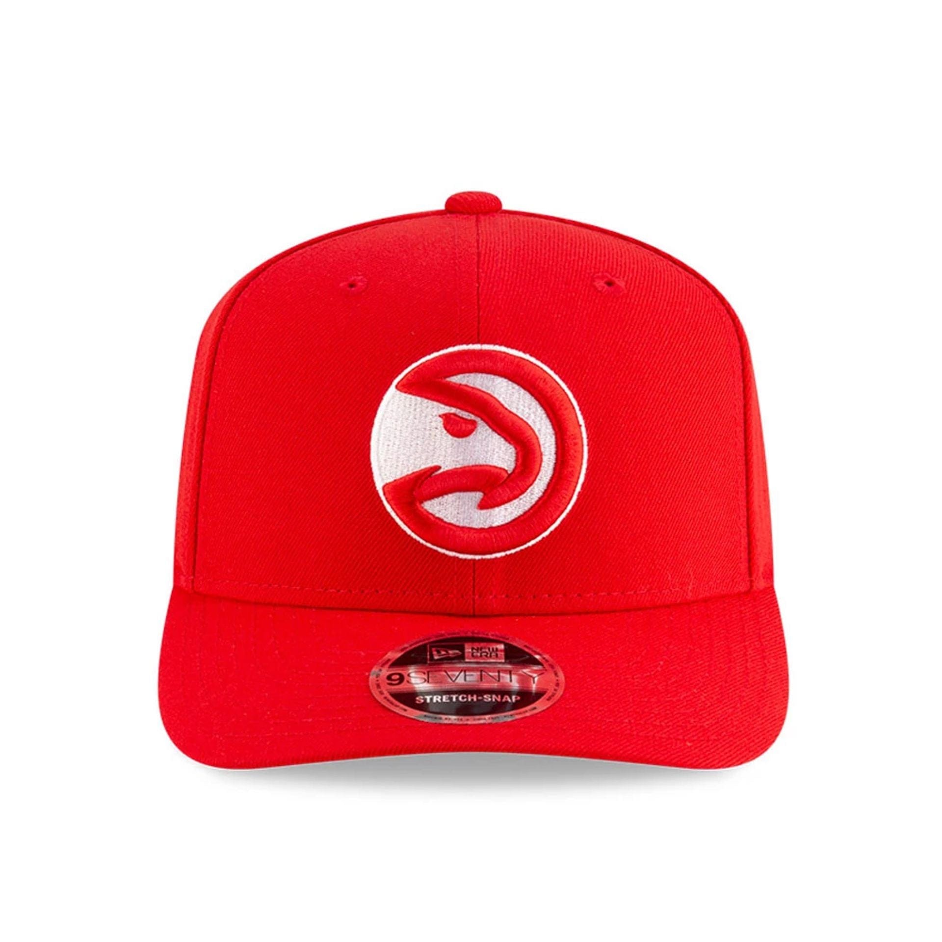 This is a Atlanta Hawks NBA Team Red 9SEVENTY Stretch Snap Adjustable Cap 3