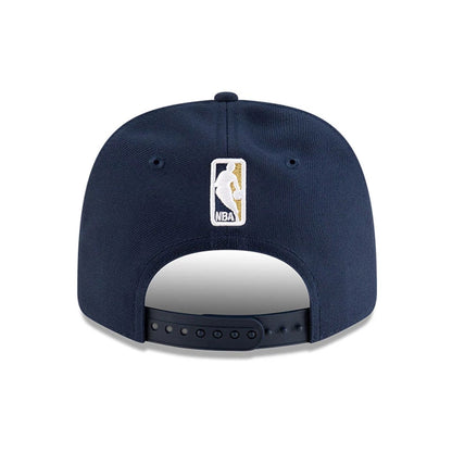This is a New Orleans Pelicans NBA Team Dark Blue 9SEVENTY Stretch Snap Adjustable Cap 7