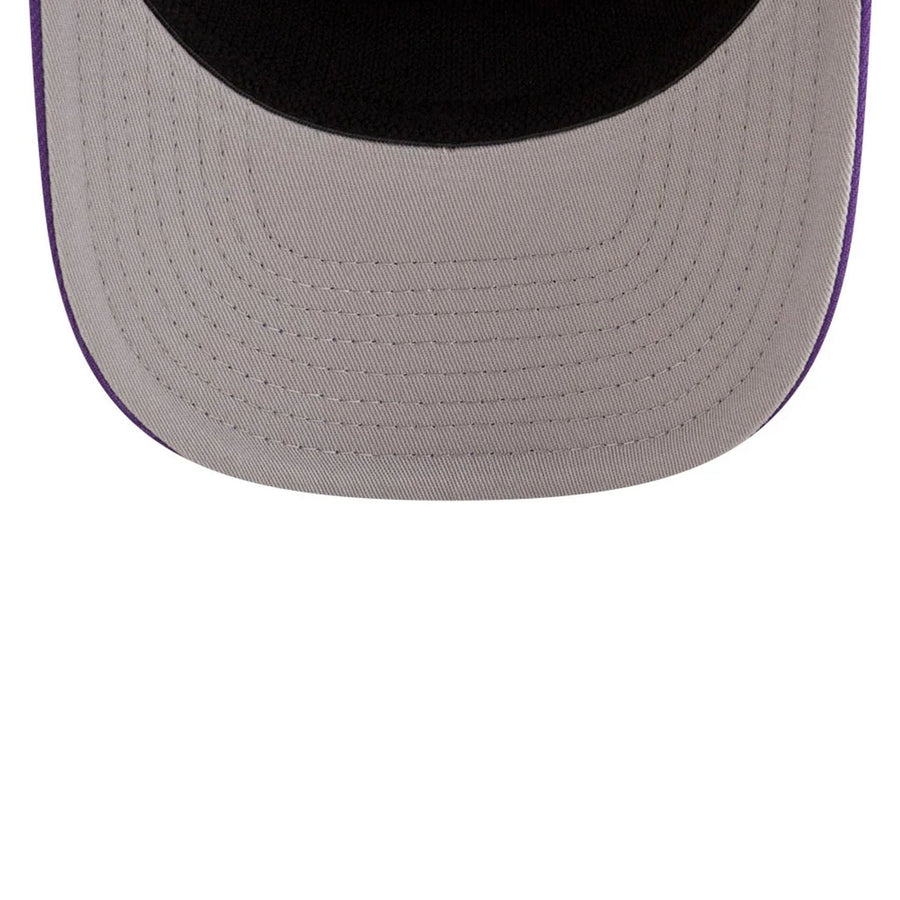 This is a LA Lakers NBA Team Purple 9SEVENTY Stretch Snap Adjustable Cap 2