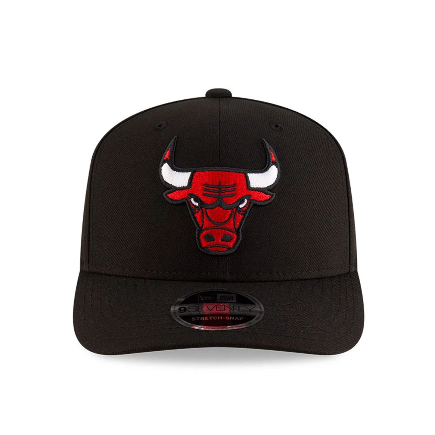 This is a Chicago Bulls NBA Team Black 9SEVENTY Stretch Snap Adjustable Cap 3