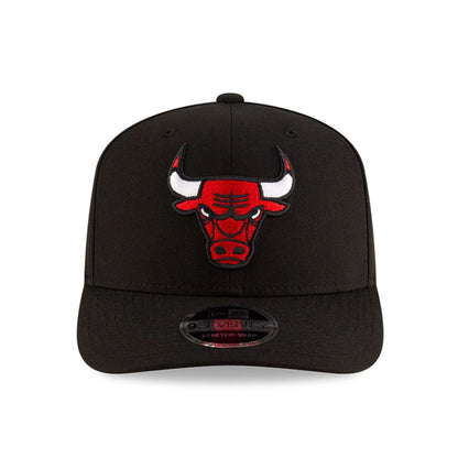 This is a Chicago Bulls NBA Team Black 9SEVENTY Stretch Snap Adjustable Cap 3