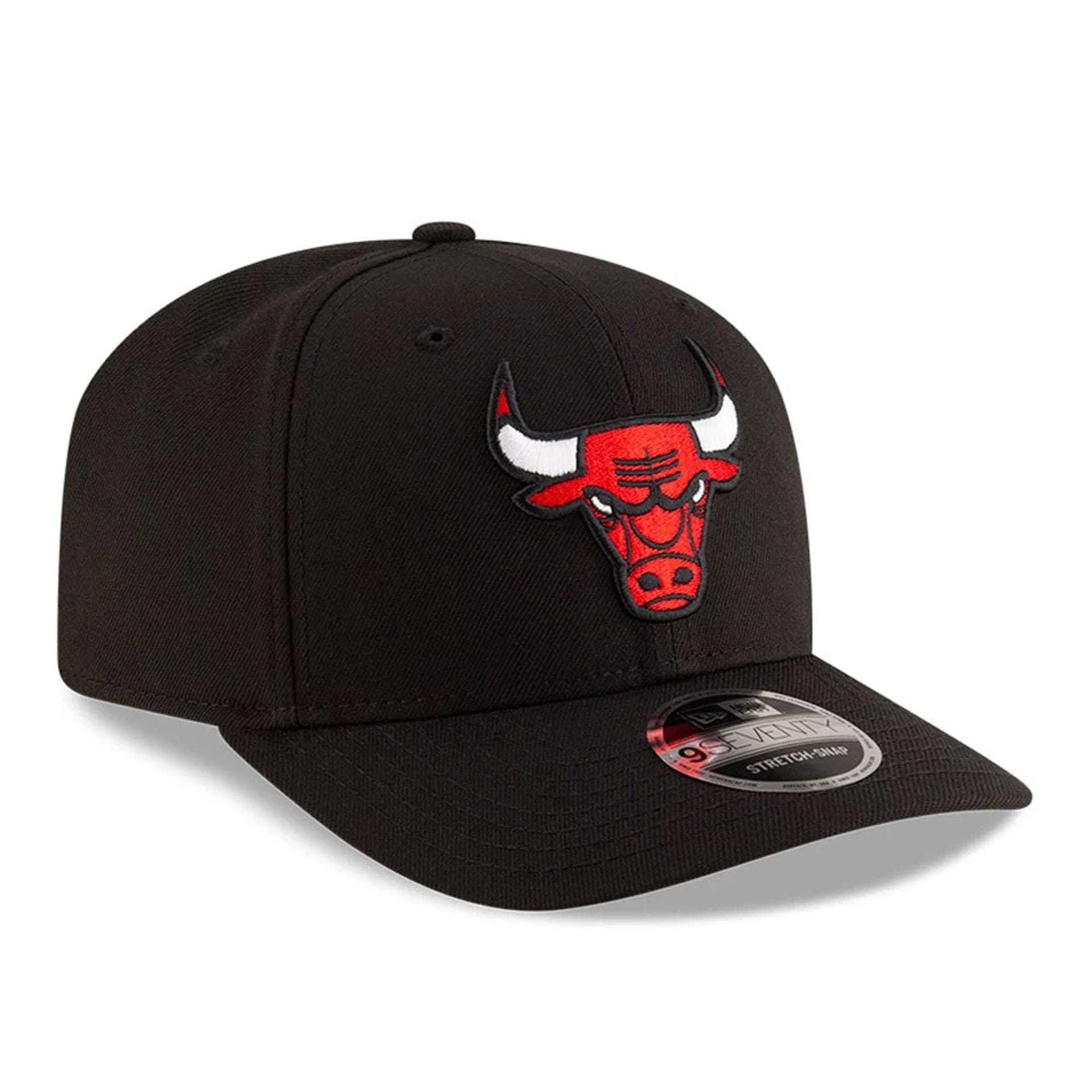 This is a Chicago Bulls NBA Team Black 9SEVENTY Stretch Snap Adjustable Cap 4
