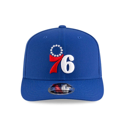 This is a Philadelphia 76ers NBA Team Blue 9SEVENTY Stretch Snap Adjustable Cap 3