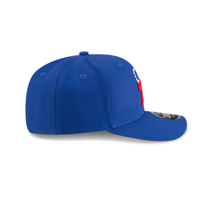 This is a Philadelphia 76ers NBA Team Blue 9SEVENTY Stretch Snap Adjustable Cap 6