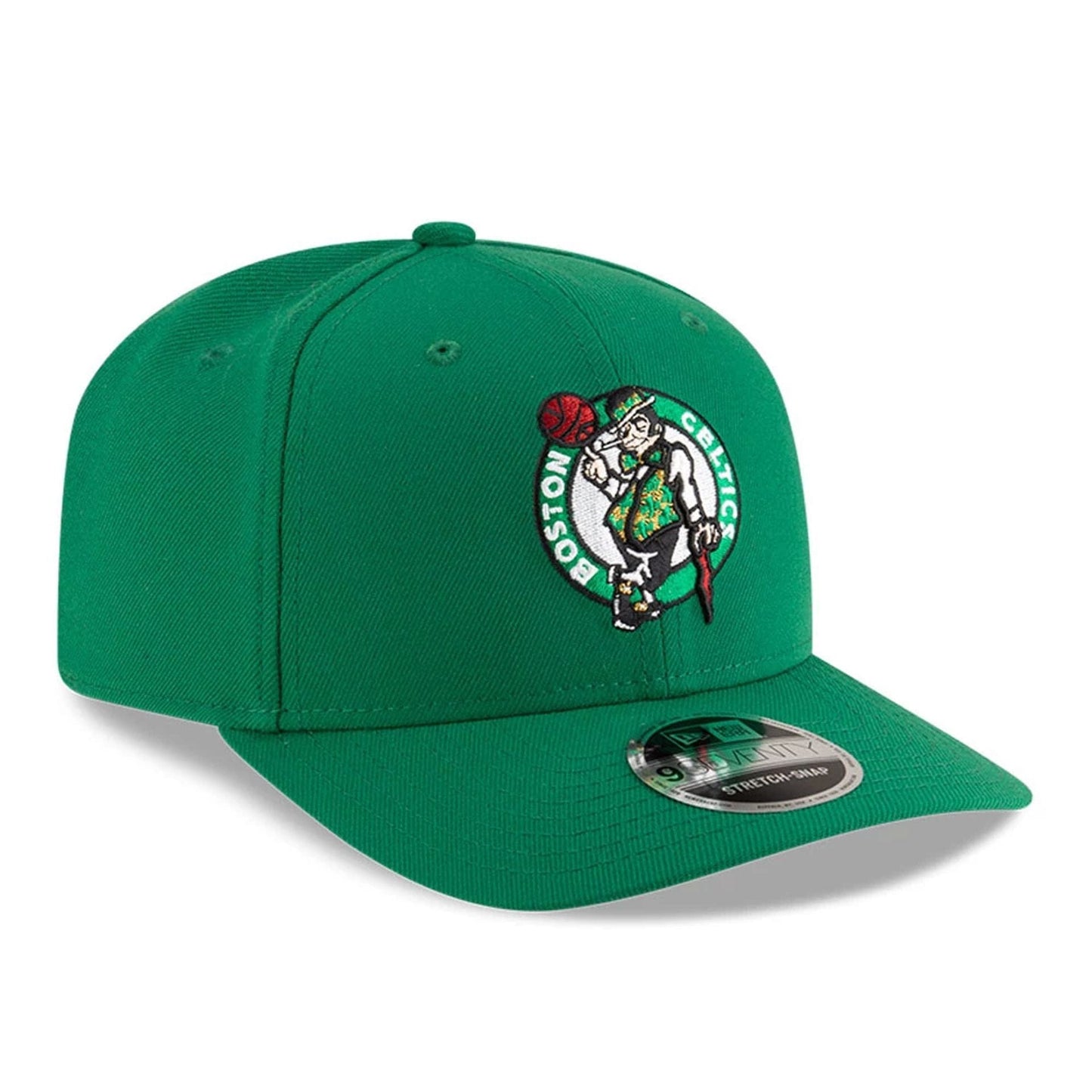This is a Boston Celtics NBA Team Green 9SEVENTY Stretch Snap Adjustable Cap 4