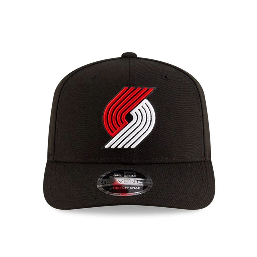 This is a Portland Trail Blazers NBA Team Black 9SEVENTY Stretch Snap Adjustable Cap 3