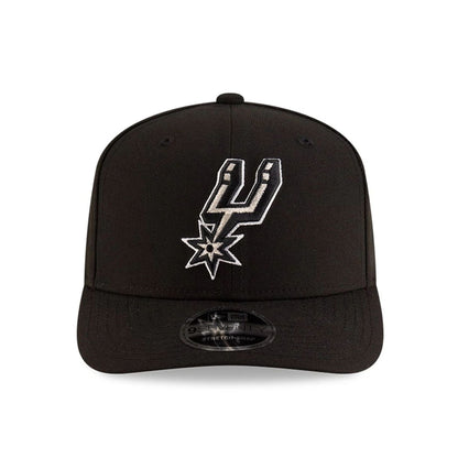 This is a San Antonio Spurs NBA Team Black 9SEVENTY Stretch Snap Adjustable Cap 3