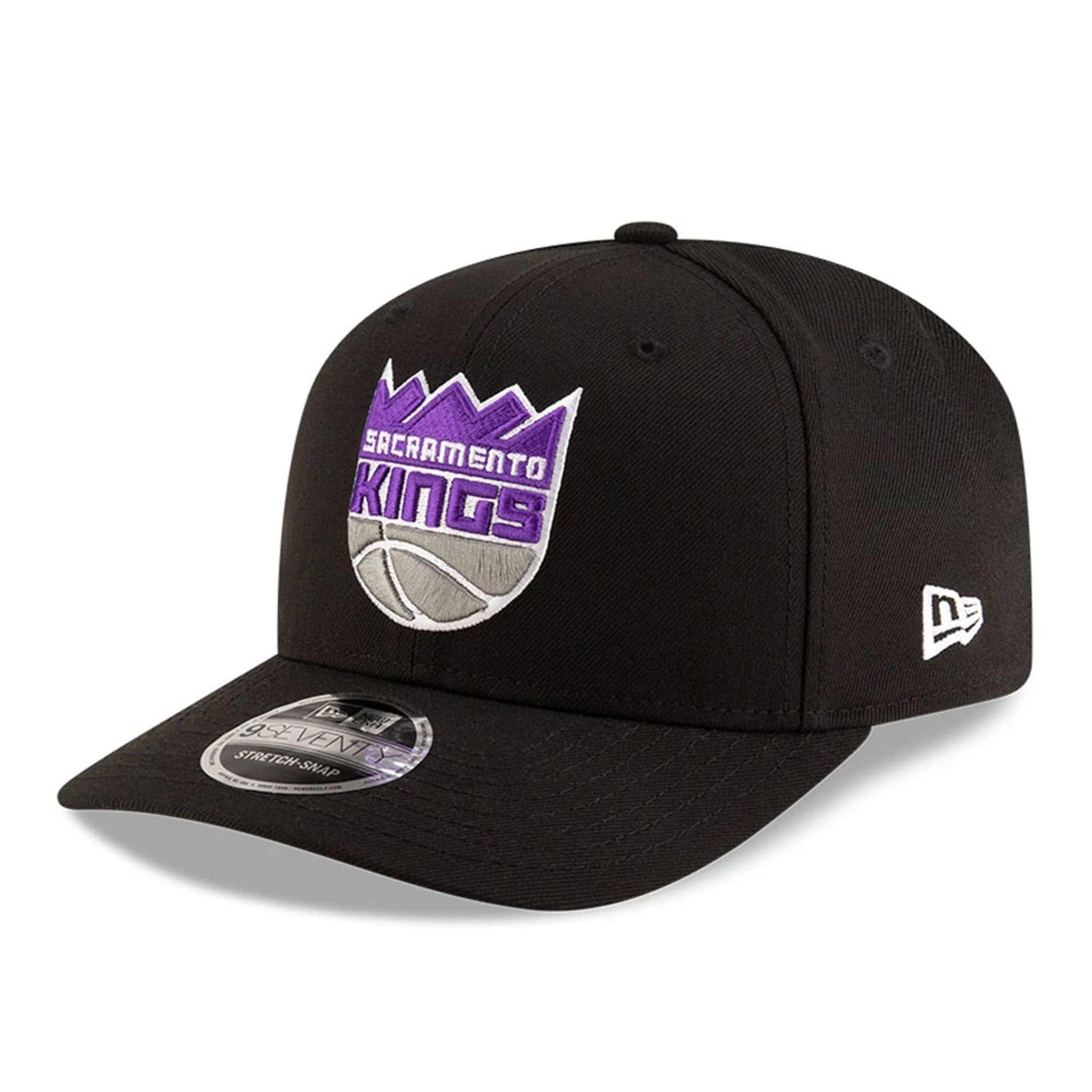 応援グッズ sacramento kings shadow vintage cap NBA Team Sacramento Kings Black 9SEVENTY Stretch Snap Cap