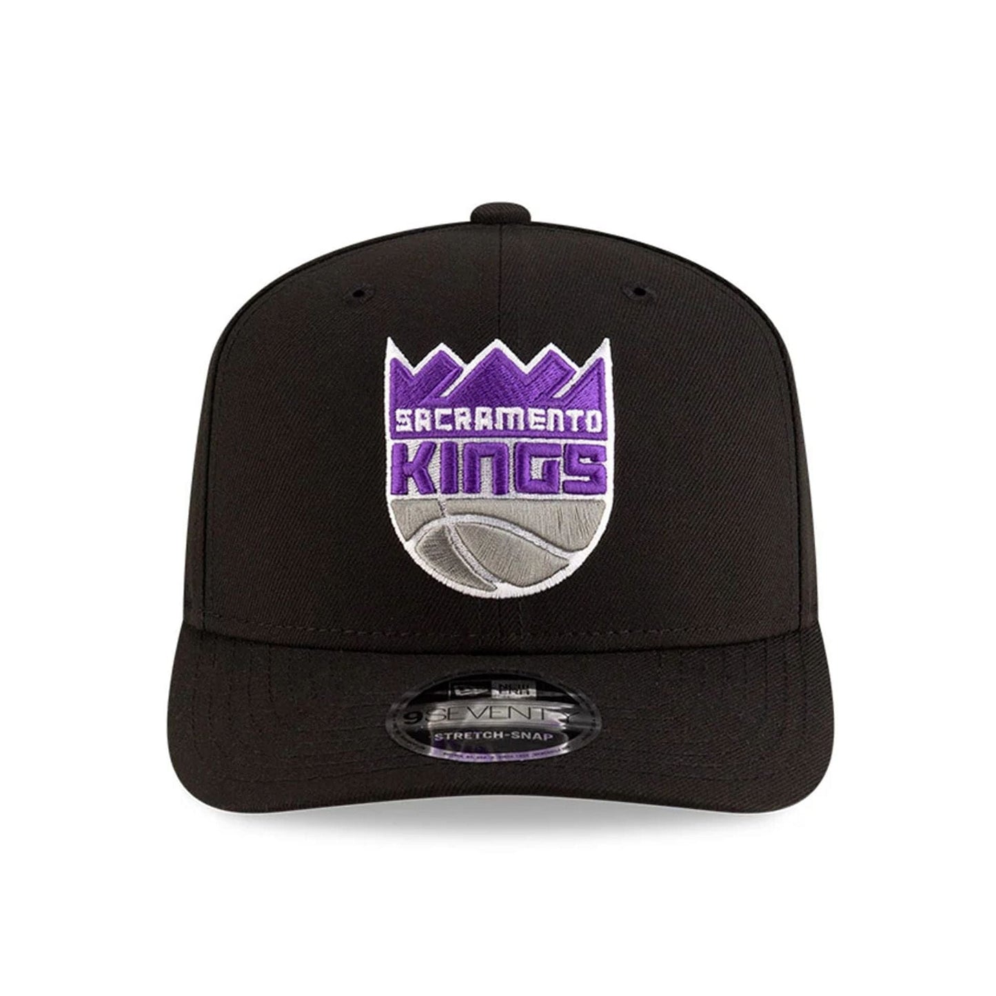This is a Sacramento Kings NBA Team Black 9SEVENTY Stretch Snap Adjustable Cap 3