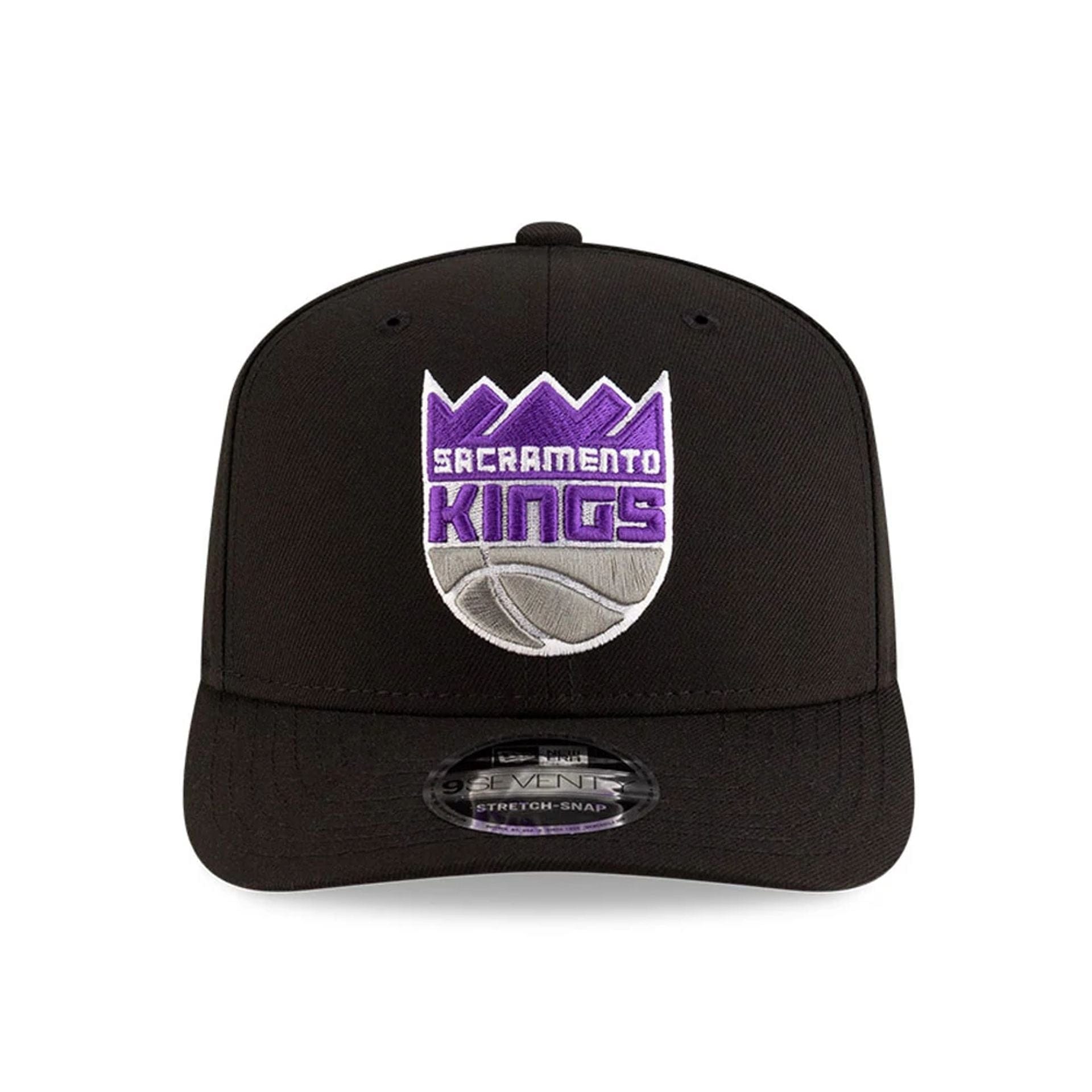 This is a Sacramento Kings NBA Team Black 9SEVENTY Stretch Snap Adjustable Cap 3