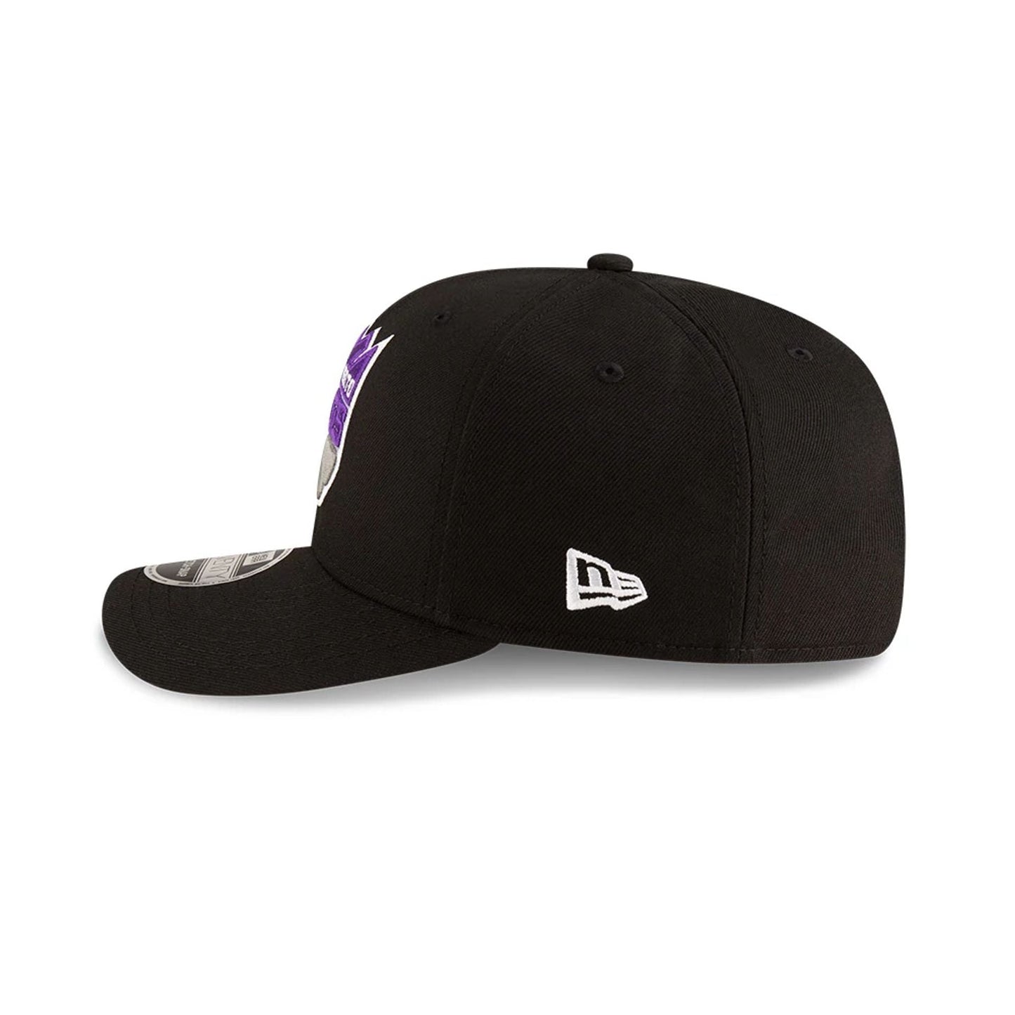 This is a Sacramento Kings NBA Team Black 9SEVENTY Stretch Snap Adjustable Cap 5