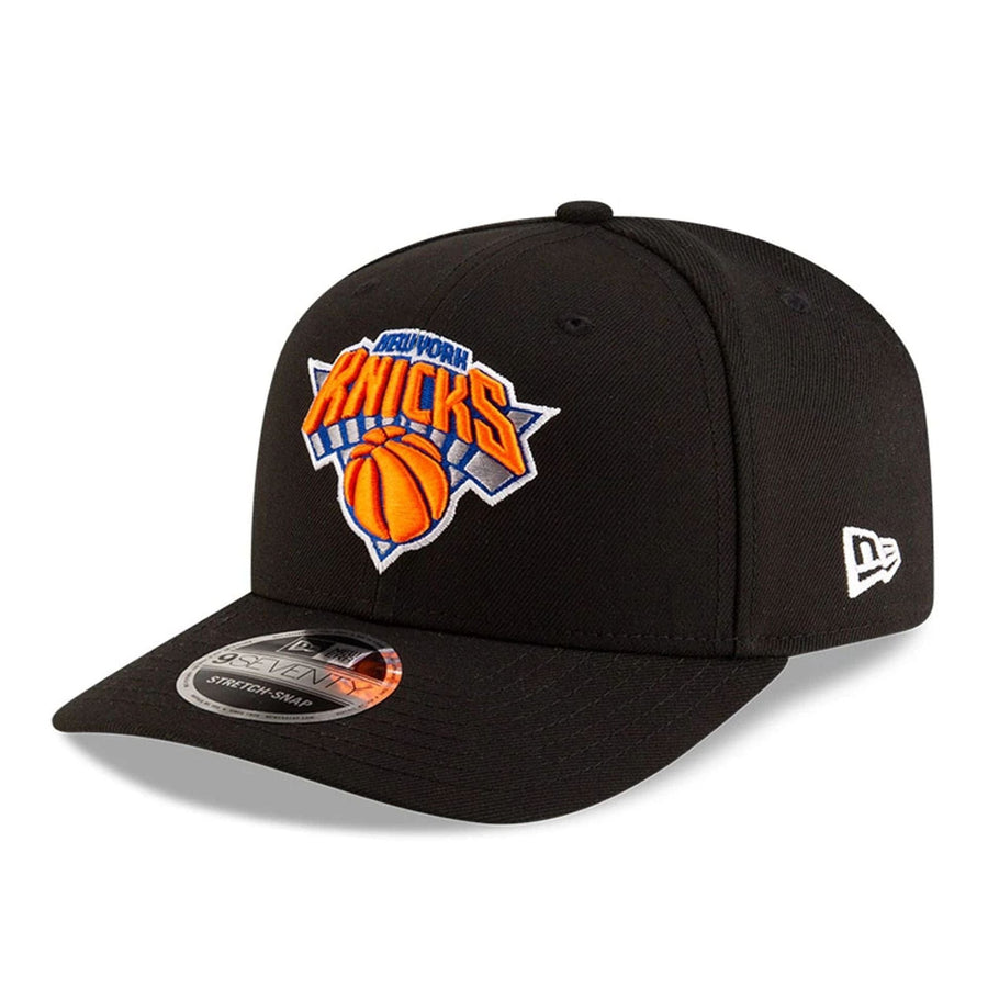 This is a New York Knicks NBA Team Black 9SEVENTY Stretch Snap Adjustable Cap 1